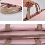 NNEDSZ 13.3 Inch Lightweight Laptop Bag with Detachable Strap - Pink
