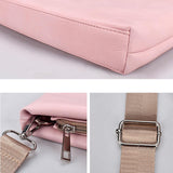 NNEDSZ 13.3 Inch Lightweight Laptop Bag with Detachable Strap - Pink