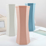 NNEDSZ Versatile Plastic Vase for Creative Wet and Dry Flower Arrangements - Milk White