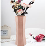 NNEDSZ Versatile Plastic Vase for Creative Wet and Dry Flower Arrangements - Milk White