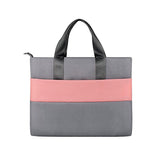 NNEDSZ Universal Portable Laptop Liner Bag - Pink / Gray - 14.1-15.4 Inches
