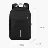 NNEDSZ 13-15.6 Inch Anti-theft Laptop Backpack in Mysterious Black