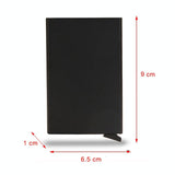 NNEDSZ Metal Rfid Card Holder Wallet - Compact Design - Red