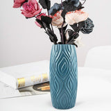 NNEDSZ 2-piece Plastic Vase Set for Creative Flower Arrangements Wet and Dry Decor - Pink