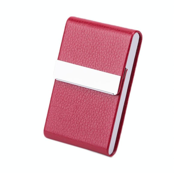 NNEDSZ Business Card Case For Advertising Fits Most Cards - Red