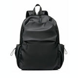 NNEDSZ Versatile Double Laptop Backpack for Students and Professionals - Black