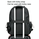 NNEDSZ Versatile Double Laptop Backpack for Students and Professionals - Black
