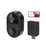 NNEDSZ Smart Video Doorbell With Ultra Wide Angle And Two-Way Voice - Black