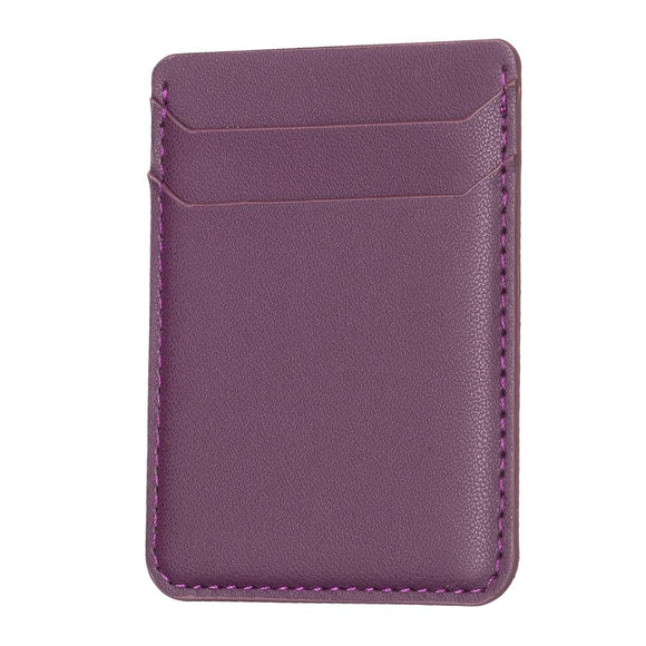 NNEDSZ R20 Texture Card Bag Back Sticker For Mobile Phones - Dark Purple