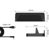 NNEDSZ Steam Deck Console Holder + Charging Cable Set 2 Pcs