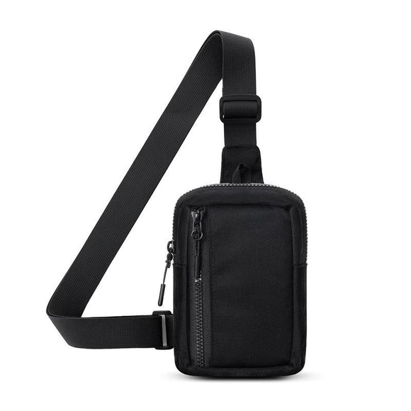 NNEDSZ Crossbody Chest Pack For Outdoor Sports Unisex Cell Phone Bag - Black
