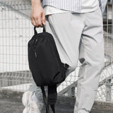 NNEDSZ Adjustable Oxford Chest Bag For Men With Glasses Hang Belt Black