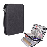 NNEDSZ Waterproof Multi-function Storage Bag for Digital Accessories - l - Navy Blue