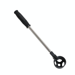NNEDSZ Foldable Golf Ball Picker with Stainless Steel Rod - 8 Sections - Black