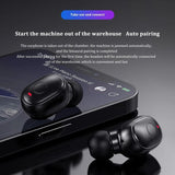 NNEDSZ Waterproof Mini Touch-Control Bluetooth Earphones With Noise Cancelling