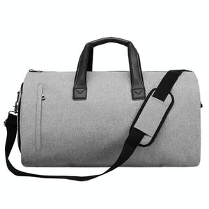 NNEDSZ Shoe Compartment Travel Suit Bag - Compact & Organized - Light Grey