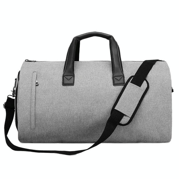NNEDSZ Shoe Compartment Travel Suit Bag - Compact & Organized - Light Grey