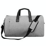 NNEDSZ Shoe Compartment Travel Suit Bag - Compact & Organized - Light Grey