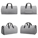 NNEDSZ Shoe Compartment Travel Suit Bag - Compact & Organized - Light Grey