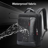 NNEDSZ Waterproof Anti-theft Laptop Backpack - Large Capacity Black