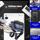 NNEDSZ Waterproof Anti-theft Laptop Backpack - Large Capacity Black