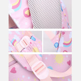NNEDSZ Kids Backpack Set with Lunch Bag & Pencil Case - 3 in 1 - Pink