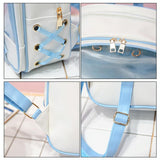 NNEDSZ Mini Clear Kids Backpack with Bow - Perfect for School - Pink