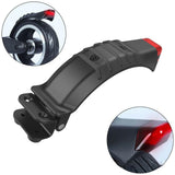 NNEDSZ Carbon Fiber Rear Fender With Led Tail Light For Electric Scooters - 5 / 5.5 / 6.5 Inch