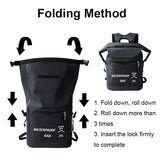NNEDSZ 25L Waterproof Beach Bag For Swimming And Upstream Activities Black