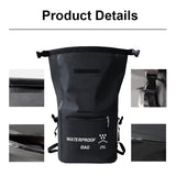 NNEDSZ 25L Waterproof Beach Bag For Swimming And Upstream Activities Black