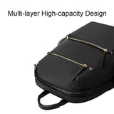 NNEDSZ Black Anti-theft Laptop Backpack with Wear-resistant Design
