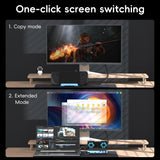 NNEDSZ 9-In-1 Usb-C Gaming Dock With Detachable Fan - Blue / Black