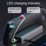 NNEDSZ Steam Deck Charging Base Handheld Stand Charger Silver Gray