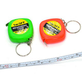 NNEDSZ Compact Square Tape Measure Keychain - Set Of 4