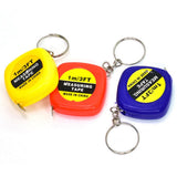 NNEDSZ Compact Square Tape Measure Keychain - Set Of 4