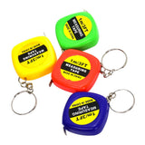 NNEDSZ Compact Square Tape Measure Keychain - Set Of 4