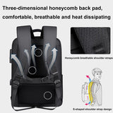 NNEDSZ Waterproof Laptop Backpack with Usb Port - 17 Inch Capacity Password Lock - Black