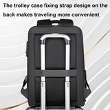 NNEDSZ Waterproof Laptop Backpack with Usb Port - 17 Inch Capacity Password Lock - Black