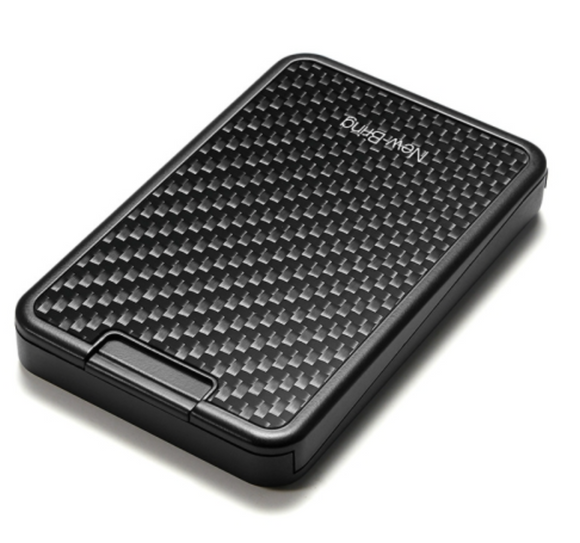 NNEDSZ Rfid Carbon Fiber Card Holder Anti Theft Ultra Thin Black