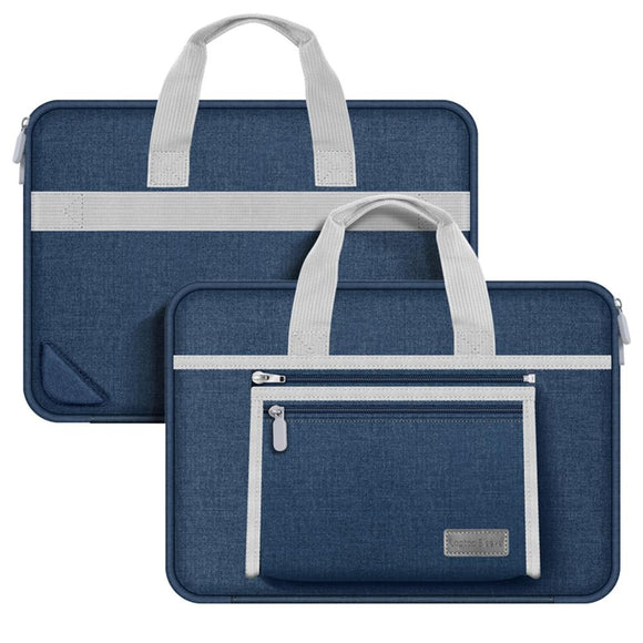 NNEDSZ Portable Oxford Laptop Bag - Durable Fabric - Dark Blue