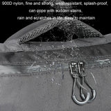 NNEDSZ Waterproof Nylon Cycling Shoulder Bag Large Capacity Black