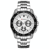 NNEDSZ Waterproof Quartz Watch For Men - Casual Business Style - White Shell White