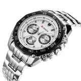 NNEDSZ Waterproof Quartz Watch For Men - Casual Business Style - White Shell White