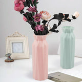 NNEDSZ 2-pack Plastic Round Vases - Simple Anti-fall Home Decor Ornaments - Green