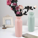 NNEDSZ 2-pack Plastic Round Vases - Simple Anti-fall Home Decor Ornaments - Green