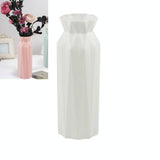 NNEDSZ 2-pack Plastic Round Vases - Simple Anti-fall Home Decor Ornaments - Green