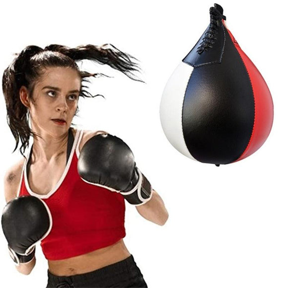 NNEDSZ Black And White Suspended Pear-Shaped Speed Ball For Boxing - Black Red White