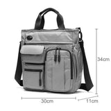 NNEDSZ Multi Compartment Laptop Handbag Lightweight Large Capacity Messenger Bag - Blue