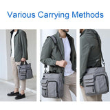 NNEDSZ Multi Compartment Laptop Handbag Lightweight Large Capacity Messenger Bag - Blue