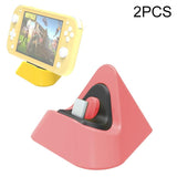 NNEDSZ 2-Pack Portable Triangle Charger For Nintendo Switch / Lite - Yellow